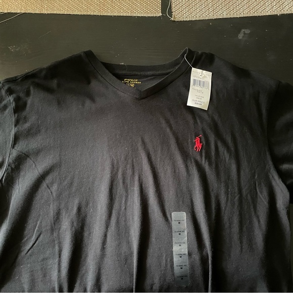(2) Polo Ralph Lauren Classic Fit V-Neck T-Shirts / NWT / Size Medium - Picture 4 of 11